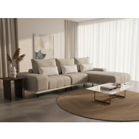 Угловой диван Треви Пуф (бежевый)