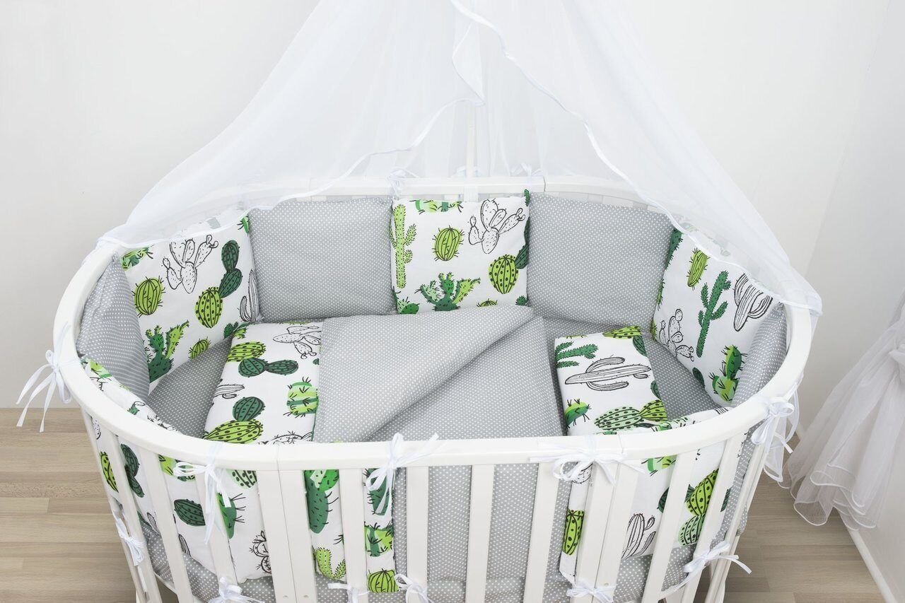 

Постельное белье Amarobaby Кактусы (15 предметов, белый)