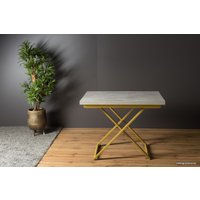 Стол-трансформер Levmar Compact D51/S90 (бетон/золото)