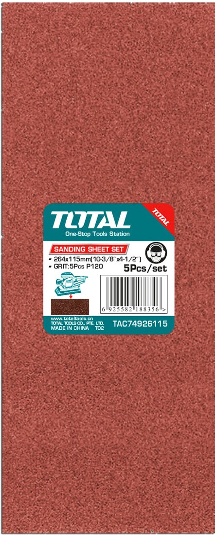 

Набор шлифлистов Total TAC74926115 (5 шт)