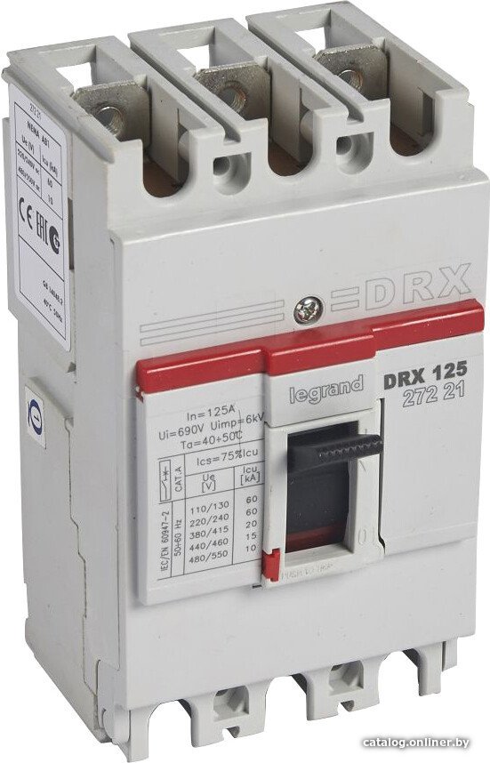 Выключатель автоматический Legrand DRX 125125A 3P 20kA 27221