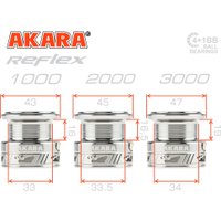 Рыболовная катушка Akara Reflex 2000 4+1bb AR2000-5