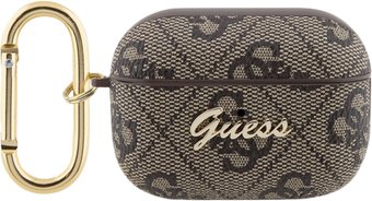 CG Mobile Guess Leather 4G with Metal Logo для AirPods Pro 2 GUAP24GSMW (коричневый)
