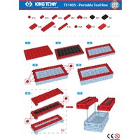 Конструктор King Tony ящик раскладной TS1005