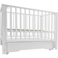 Классическая детская кроватка Sweet Baby Vittoria с маятником и ящиком (белый)