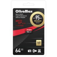 Карта памяти OltraMax Premium Series microSDXC 64GB OM064GCSDXC10UHS-1-PRU3 W