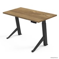 Стол для работы стоя Fit Focus одномоторный, черный, ДСП дуб канзас коричневый 9071707