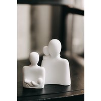 Статуэтка К.РАМА Двое с малышами (белый)