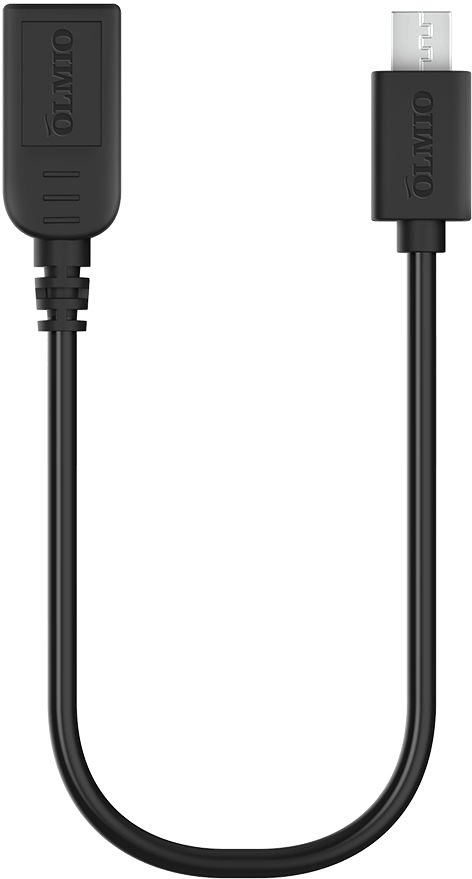 

Кабель Olmio 038644 OTG USB Type-A - microUSB (0.15 м, черный)