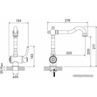 Смеситель IDDIS Oldie OLDYGL0i05 (золотистый)