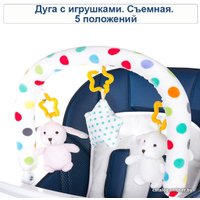 Высокий стульчик Martin Noir Nula Lux (Beige Marble) 0+