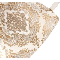 Стул с подлокотниками Woodville Bronte (молочный/патина)