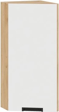 

Шкаф навесной Трия Гренада 1В3Т (дуб крафт золотой/холст белый)