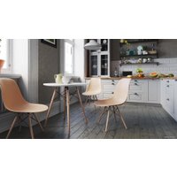 Кухонный стол LoftyHome Quince-80 Z-231KD-W-80 (белый)