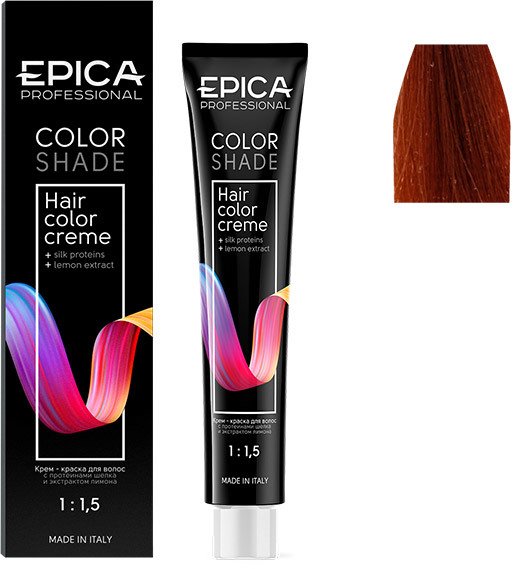 

Крем-краска Epica Professional Colorshade 7.4 русый медный (100 мл)