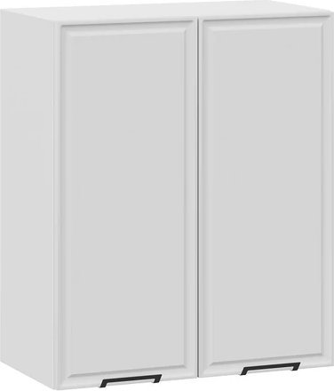 

Шкаф навесной Трия Белладжио 1ВВ6 с двумя дверьми (белый/фон белый)