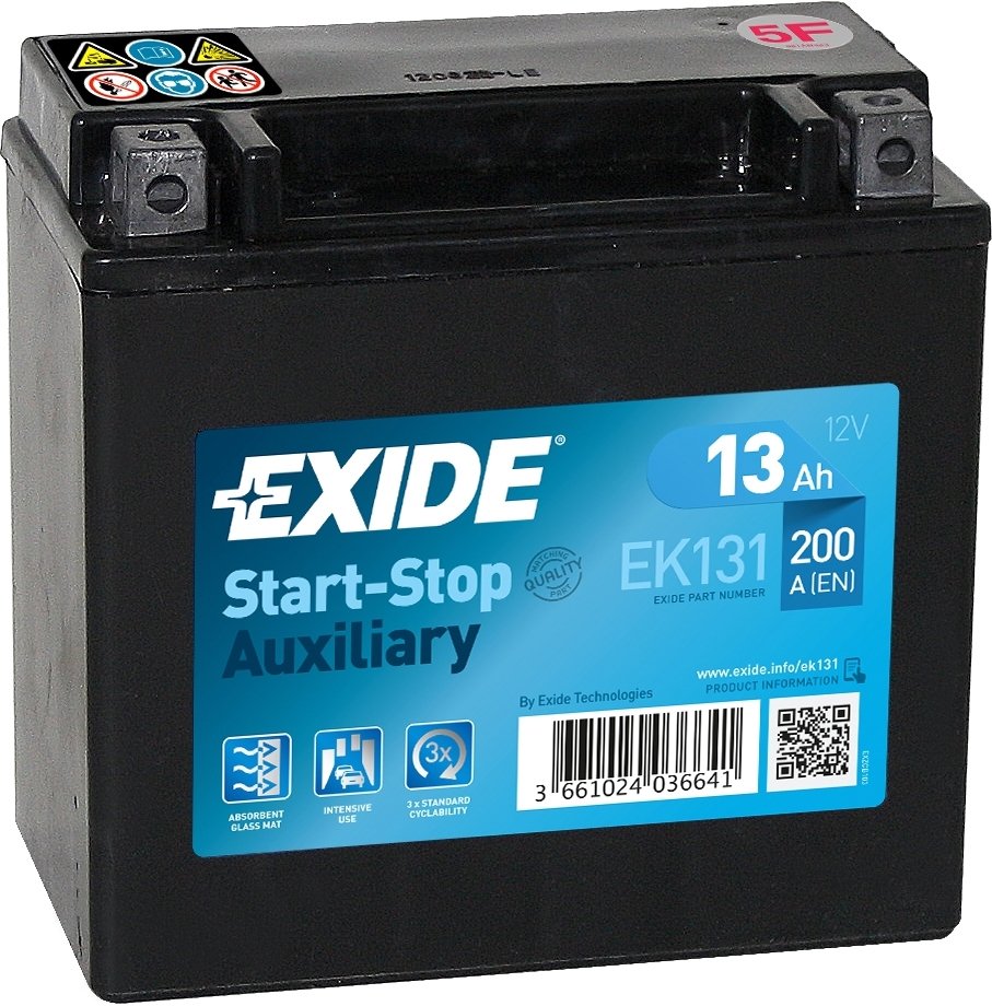 

Мотоциклетный аккумулятор Exide EK131 (13 А·ч)