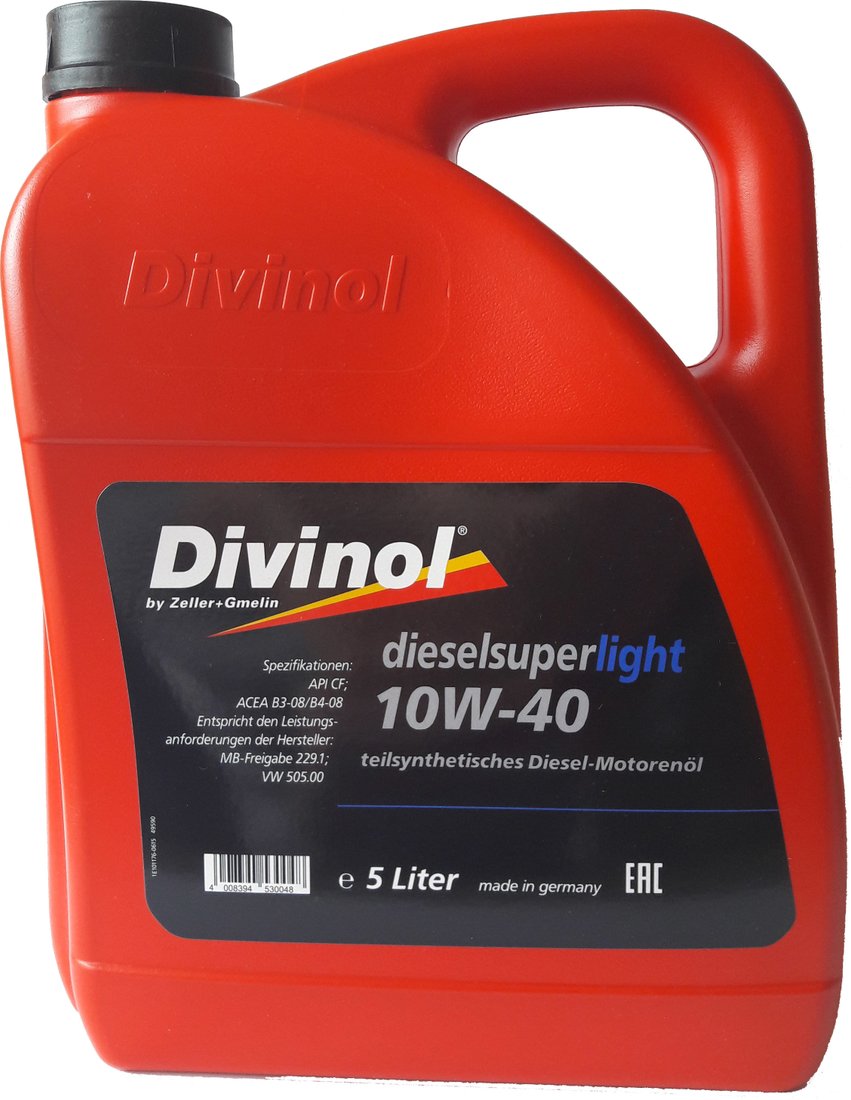 

Моторное масло Divinol DieselSuperlight 10W-40 5л