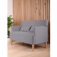 Диван Mio Tesoro Киус с подушками (микровелюр/серый №17)