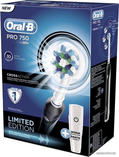 Oral-B Pro 750 Cross Action D16.513.UX (черный) электрическую