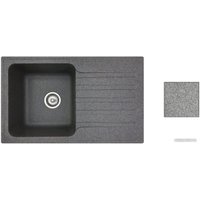 Кухонная мойка БелЭворс Styl L + смеситель W74004-9 + дозатор L405-1 (серый/сатин)