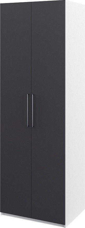 

Шкаф распашной Elva Брис NEM02HP-2D-800/580/2400 (06) (белый/графит)