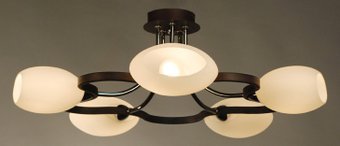 Припотолочная люстра Citilux Октава (хром/венге) [CL131151]