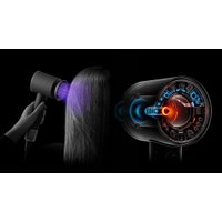 Фен Dyson HD16 Supersonic Nural Straight+Wavy (без кейса, с переходником на евровилку, берлинская лазурь/медный)