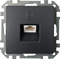 Розетка компьютерная Bylectrica Стиль РК18-007 (графит)