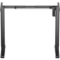 Стол для работы стоя ErgoSmart Electric Desk Slim 1380х800х18 мм (дуб мореный/черный) в Солигорске