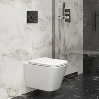 Унитаз подвесной Berges Wasserhaus FLOE S c сиденьем Slim SO (микролифт)