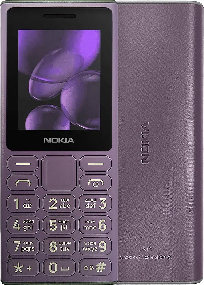 

Телефон Nokia 108 (2024) Dual SIM TA-1627 (фиолетовый)
