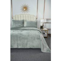 Набор текстиля для спальни Sofi De MarkO Патрисия 160x220 Пок-П-160x220и1 (изумруд 1)