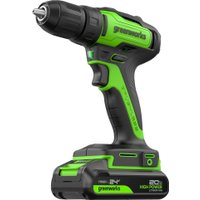Дрель-шуруповерт Greenworks GD24DD35K2 3704007CUA (с 1-м АКБ)