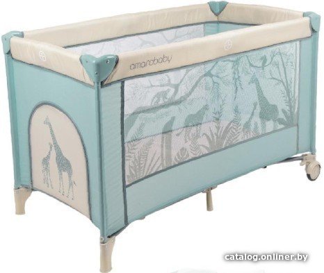 Манеж-кровать Amarobaby Multiform Safari AMARO-26MSA-Ze (зеленый)