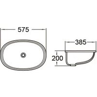 Умывальник CeramaLux 540QA