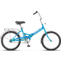 Велосипед Stels Pilot 410 20 Z011 2021 (голубой/синий)