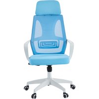 Офисное кресло CHAIRMAN CH636 (ткань, белый пластик/синий)