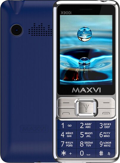 Кнопочный телефон Maxvi X900i (синий)