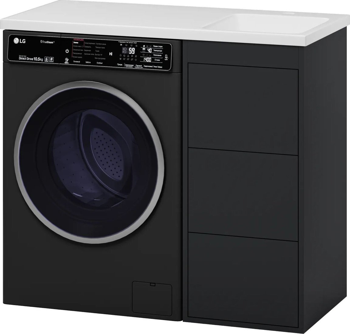 Brevita Тумба с умывальником Grafit 40 GRA-01040-013Я+5213100