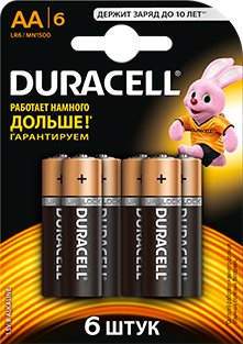 

Батарейка DURACELL AA 6 шт.