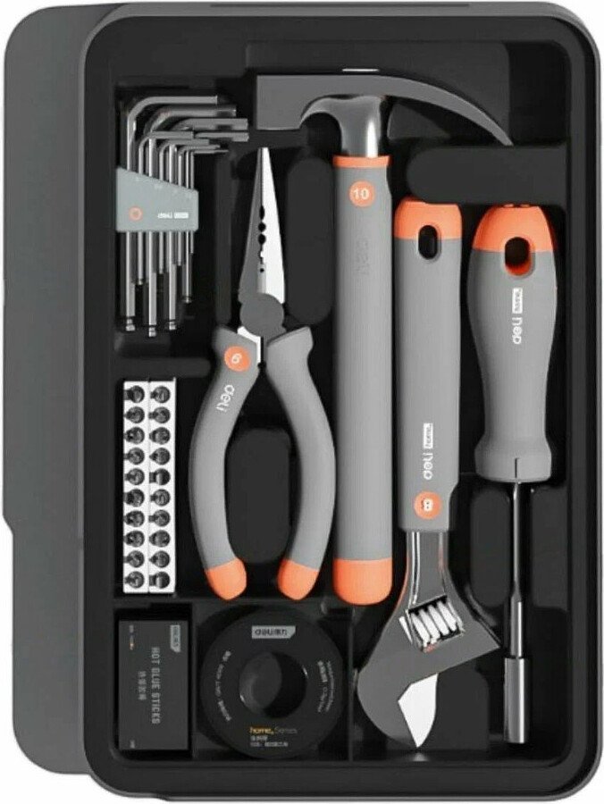 

Набор домашнего мастера Deli H1001-ADE (15 предметов)