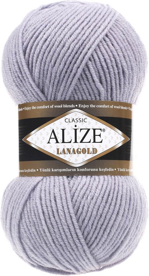 

Пряжа для вязания Alize Lanagold 200 (240 м, светло-серый)