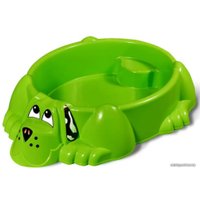 Песочница-бассейн PalPlay Собачка с крышкой 432 (зеленый/голубой)