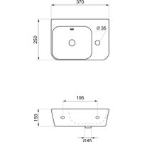 Умывальник Lavinia Boho Bathroom Sink Slim 33311065