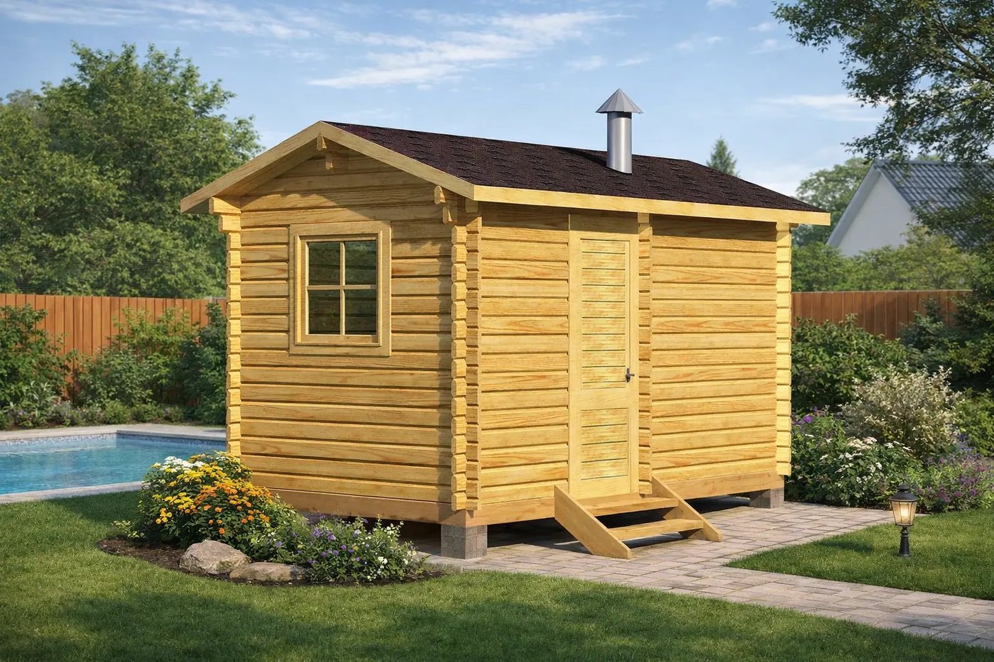 Русская баня Woods Мини 4.5 метров (2 помещения)