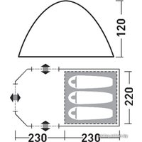 Кемпинговая палатка Greenell Арди 3