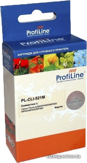 Картридж ProfiLine PL-CLI-521M-M (аналог Canon CLI-521 Magenta)