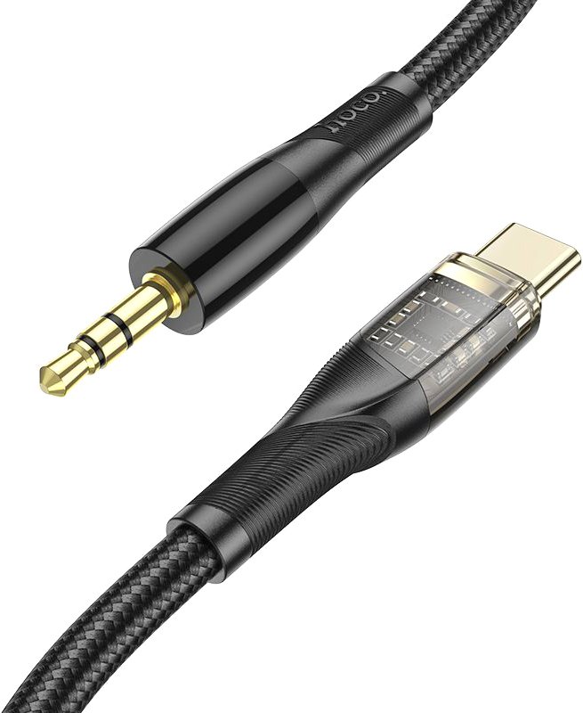 

Кабель Hoco UPA25 USB Type-C - 3.5 jack (1 м, черный)