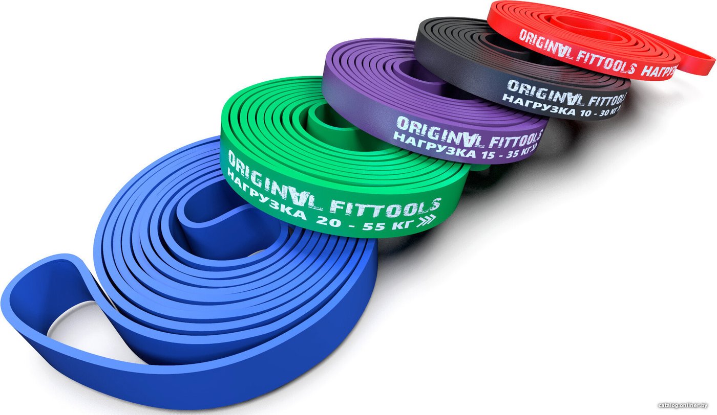 Набор фитнес резинок Original FitTools FT-EX-208-SET5